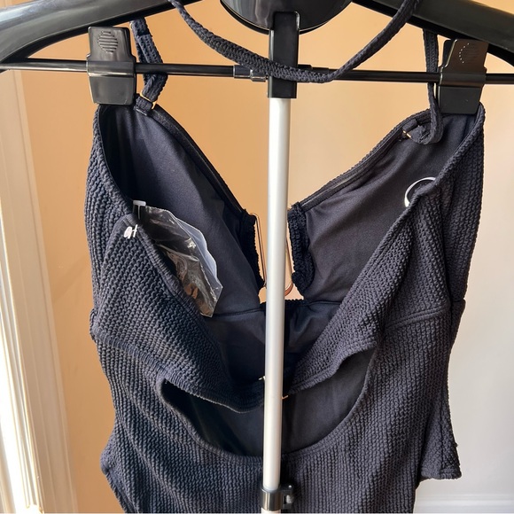 NEW River Island Textured Bandeau Swimsuit One Piece Sz 12 - Picture 6 of 8